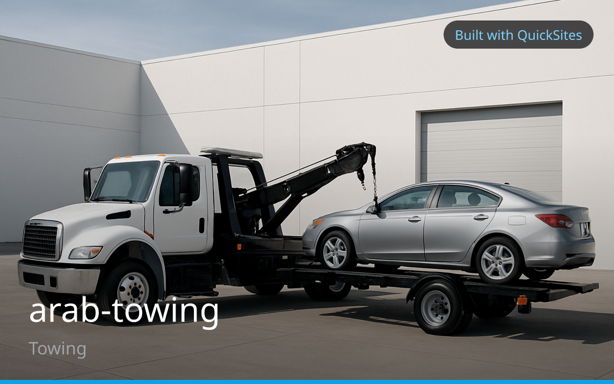 Arab towing — built with QuickSites