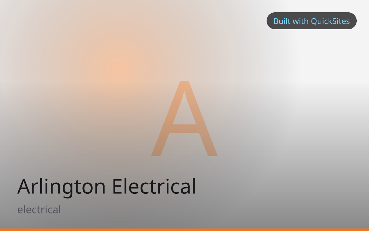 Arlington Electrical — built with QuickSites