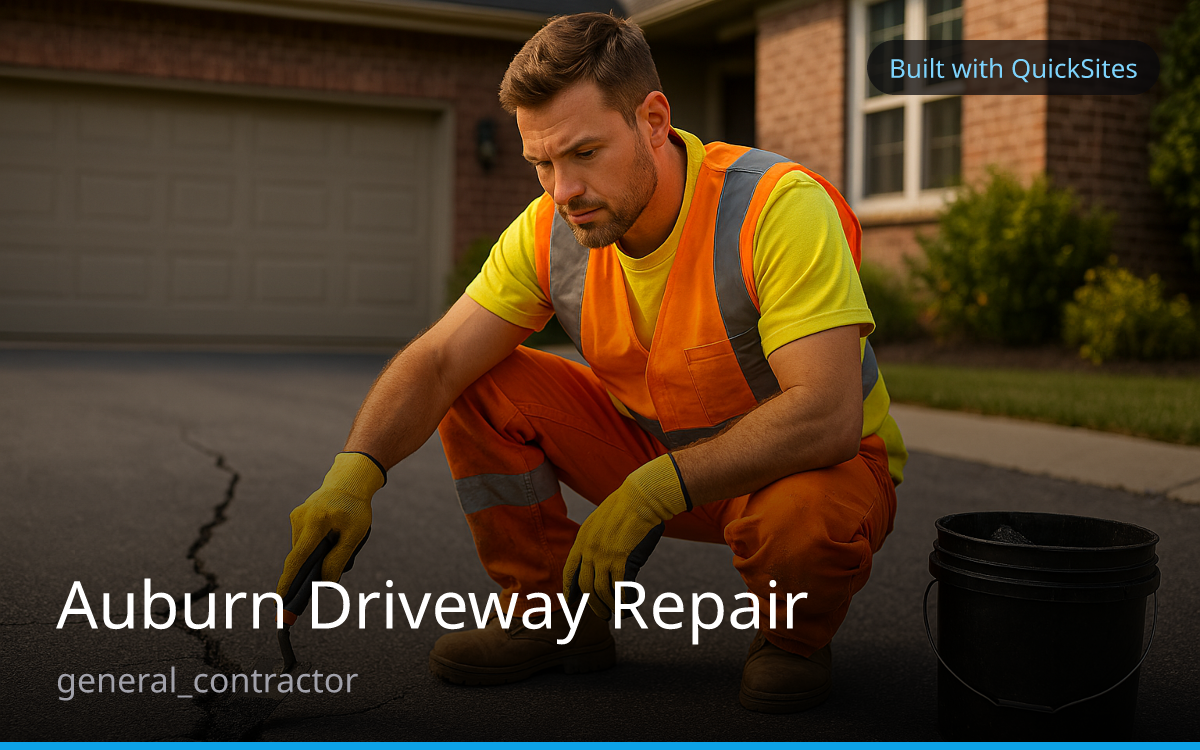 Auburn Driveway Repair — built with QuickSites