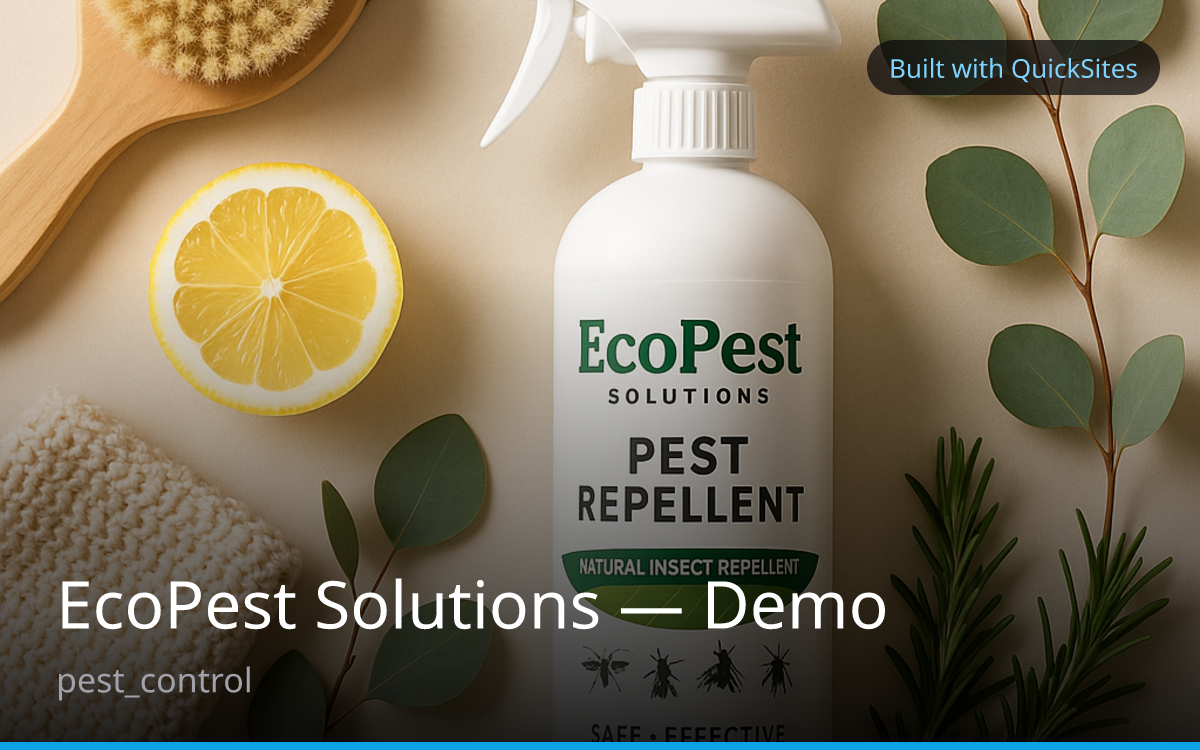 Ecopest — built with QuickSites
