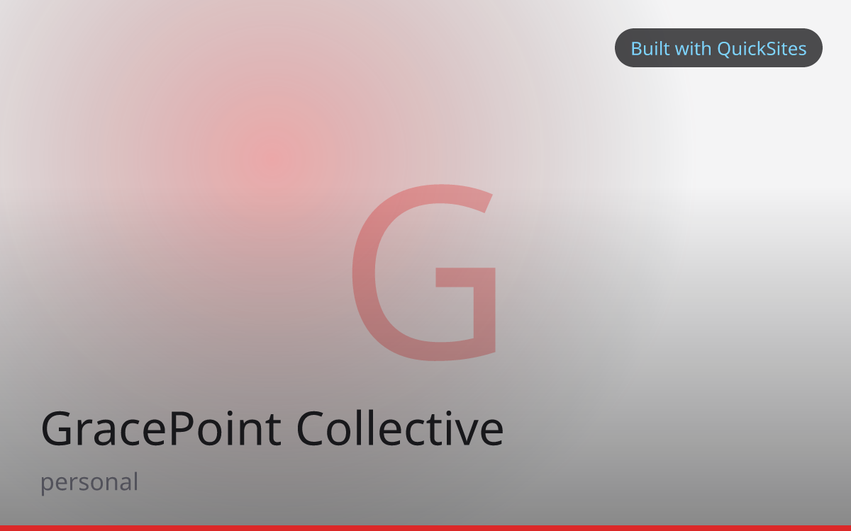 GracePoint Collective — Personal / About Me site built with QuickSites