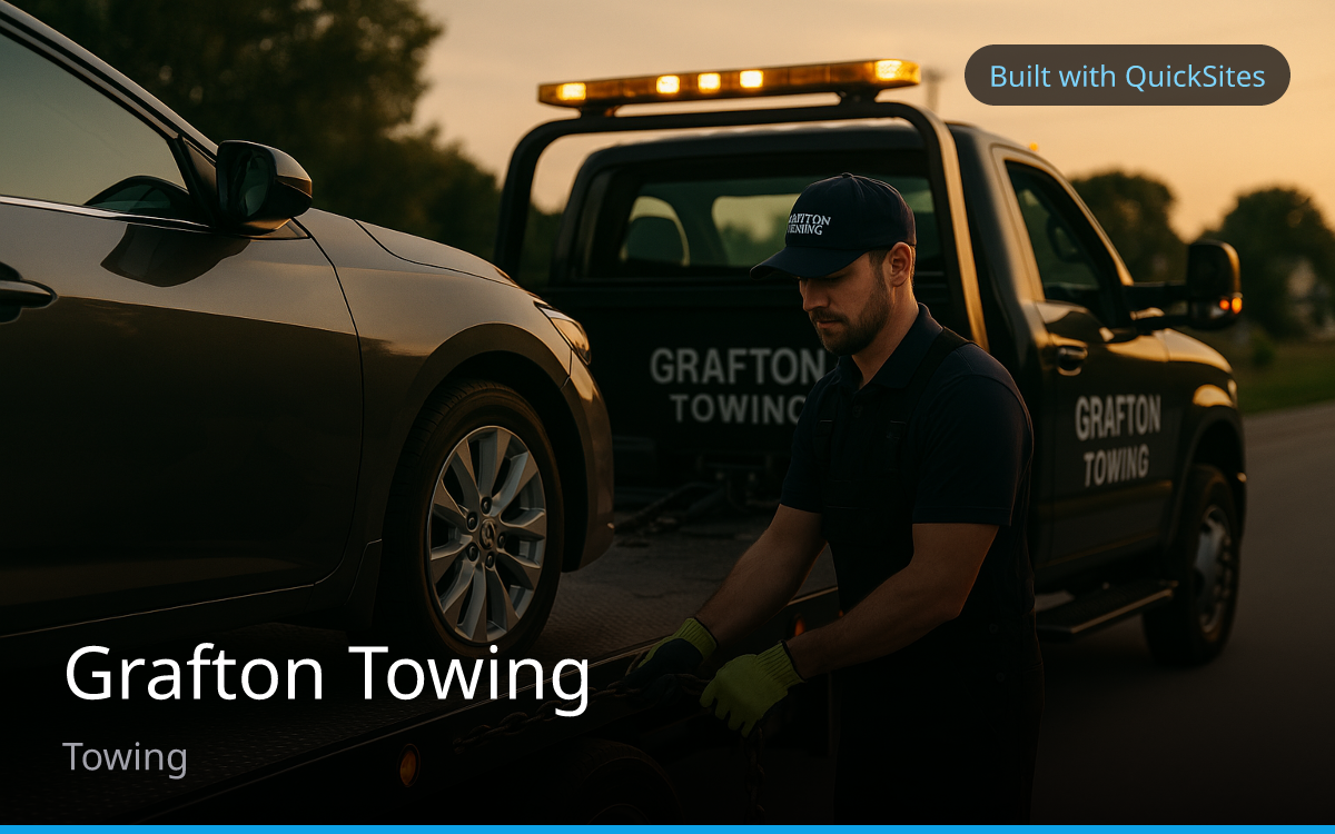 Grafton Towing — built with QuickSites