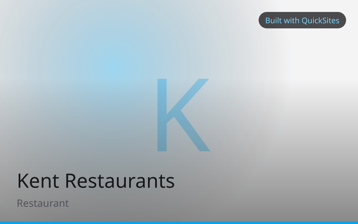Kent Restaurants — built with QuickSites