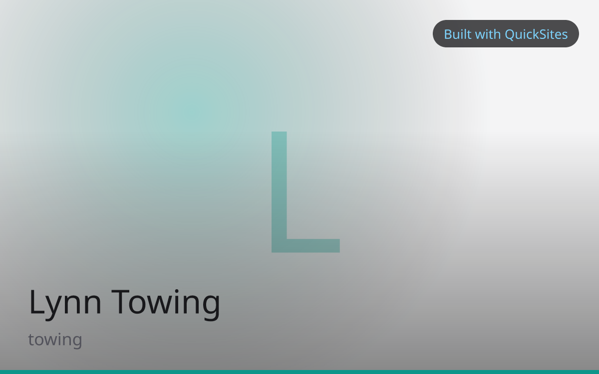 Lynn Towing — built with QuickSites
