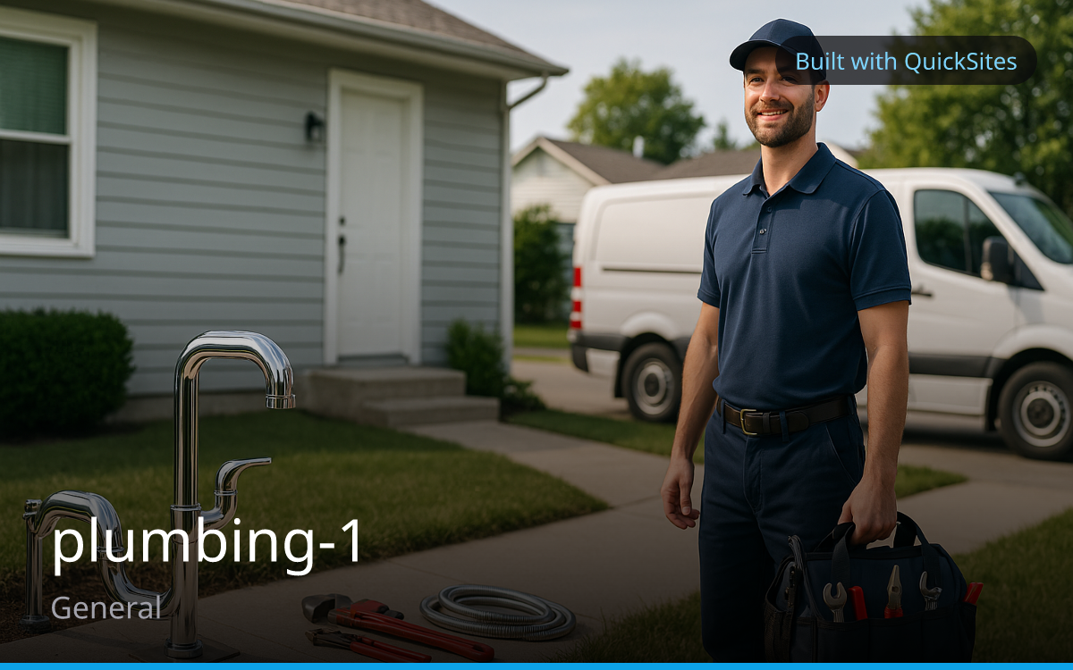 Plumbing 1 — built with QuickSites