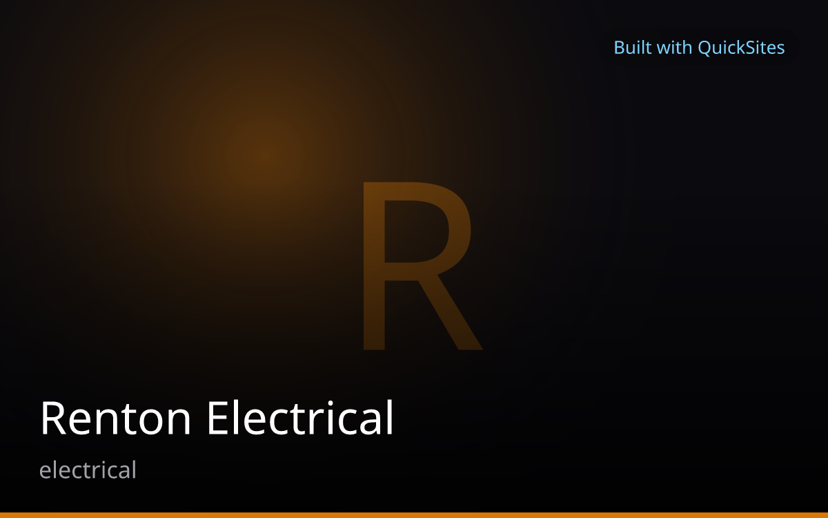 Renton Electrical — built with QuickSites