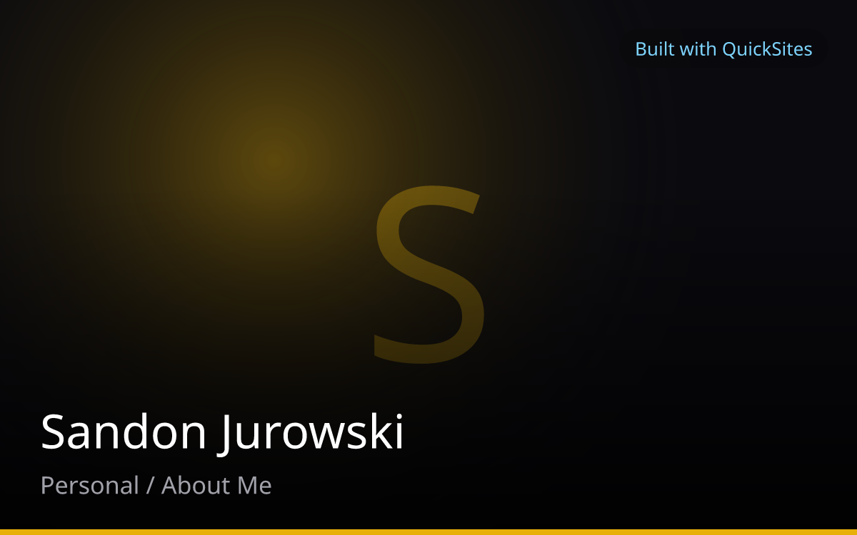 Sandon Jurowski — built with QuickSites