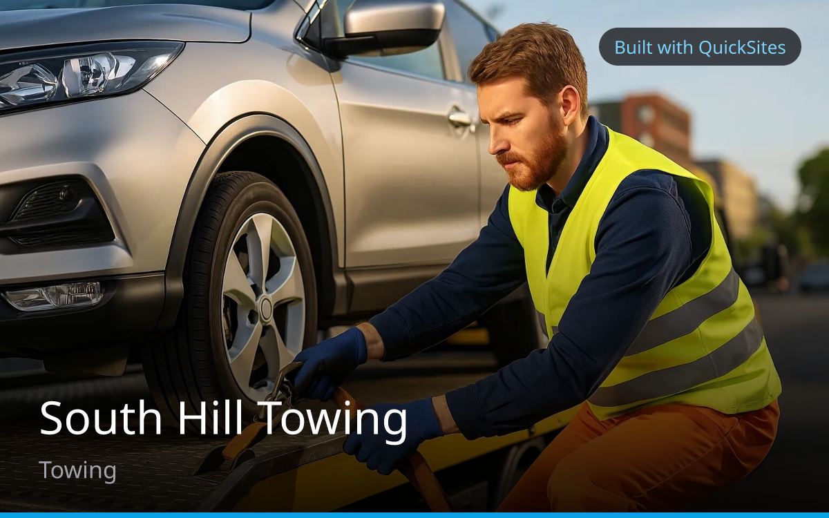 South Hill Towing — built with QuickSites