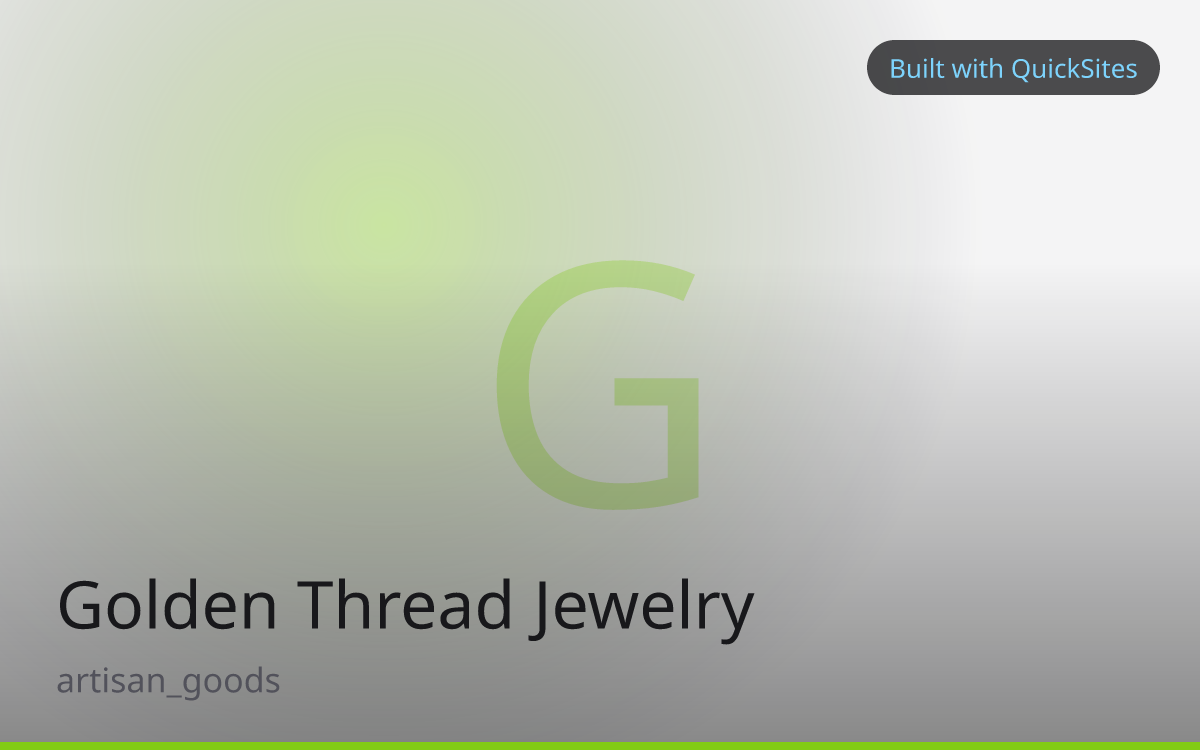 Golden Thread Jewelry — built with QuickSites