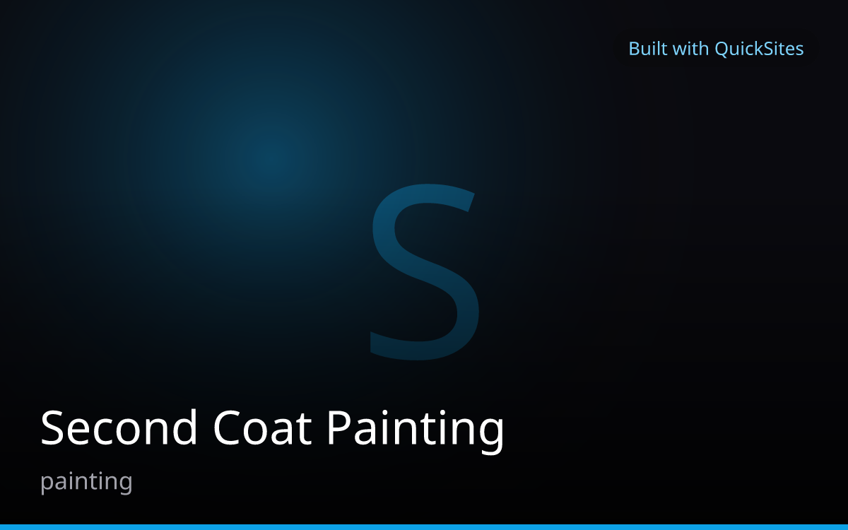 Second Coat Painting — built with QuickSites