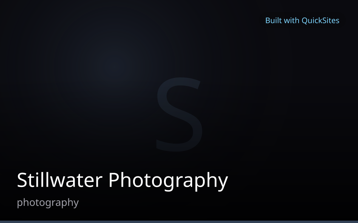 Stillwater Photography — built with QuickSites