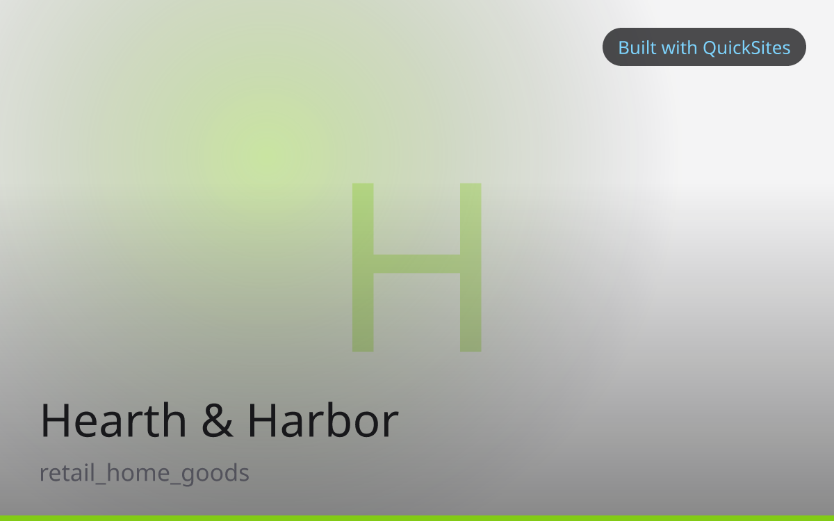 Hearth & Harbor — built with QuickSites