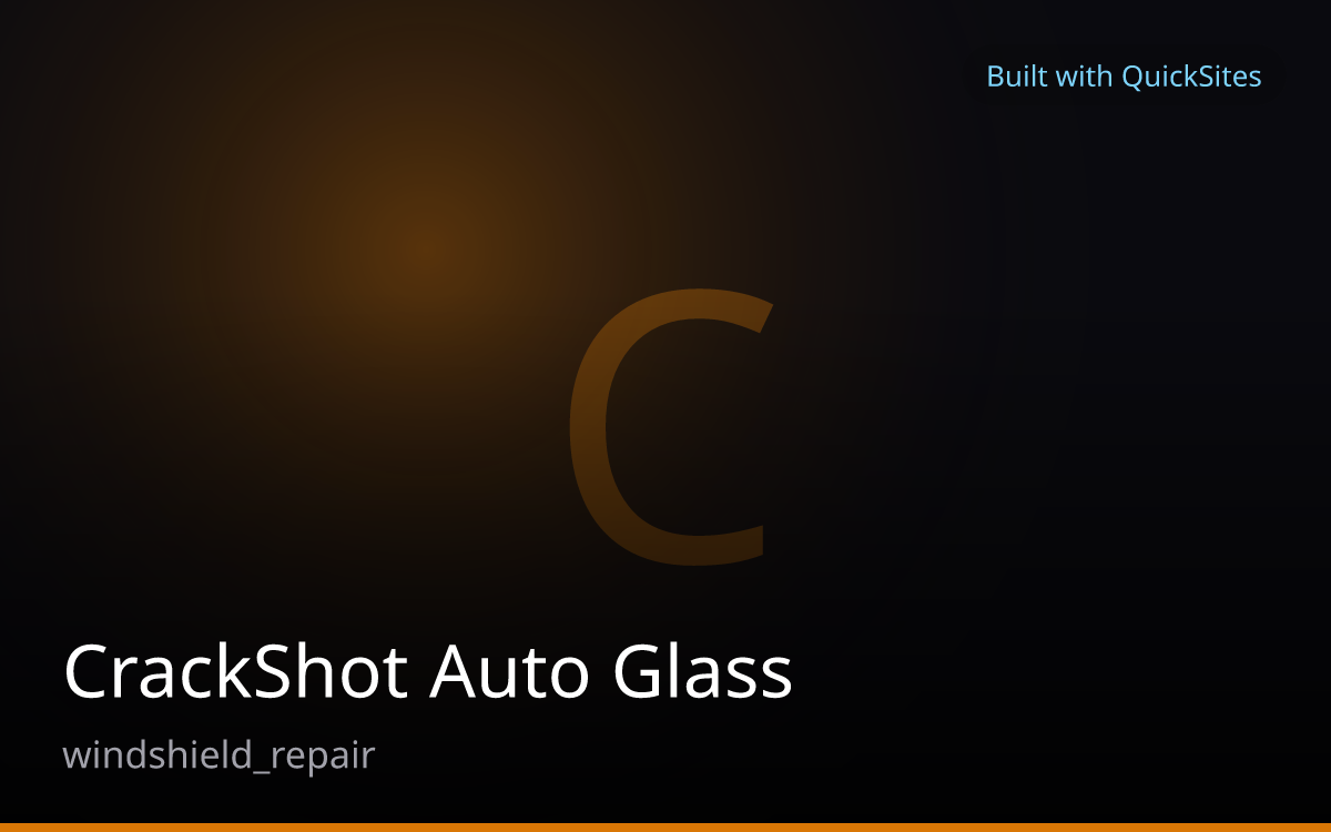CrackShot Auto Glass — built with QuickSites